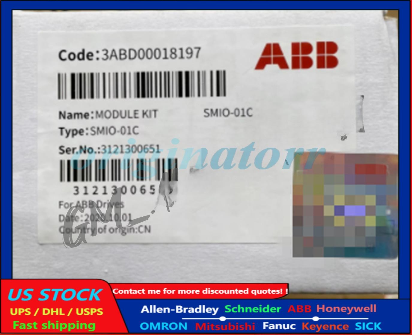 SMIO-01C ABB inverter IO CPU ACS510 control board interface board No Keypad