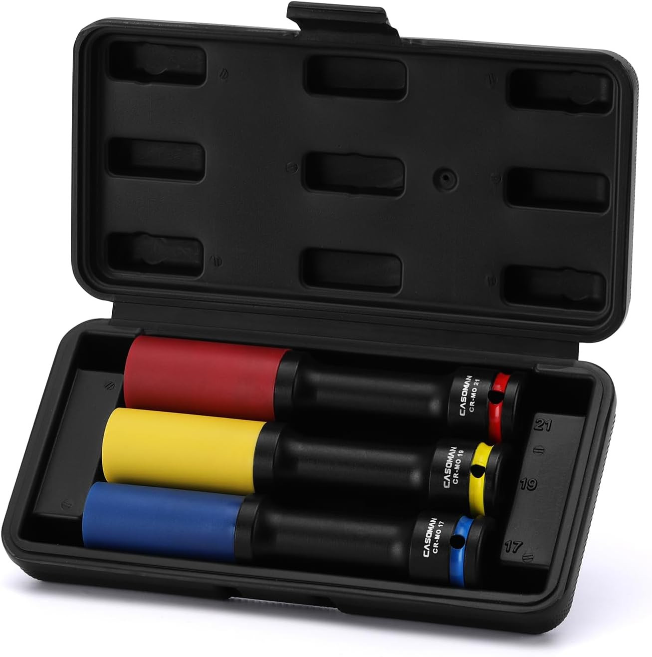 3PCS 1/2″ Drive Non-Marring & Thin Wall Lug Nut Impact Socket Set