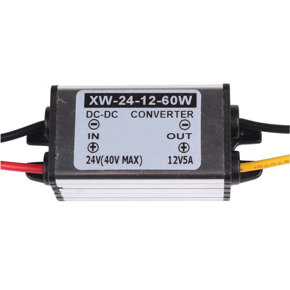 Waterproof DC/DC 24V(14-40V) To（12V 5A 60W ） Car Vehicle Converter Regulator