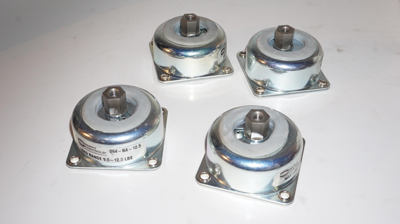 -=LOT 4=-BARRY CONTROLS S-MOUNT LOW FREQUENCY AIR DAMPED ISOLATOR MOUNT||12.5 LB