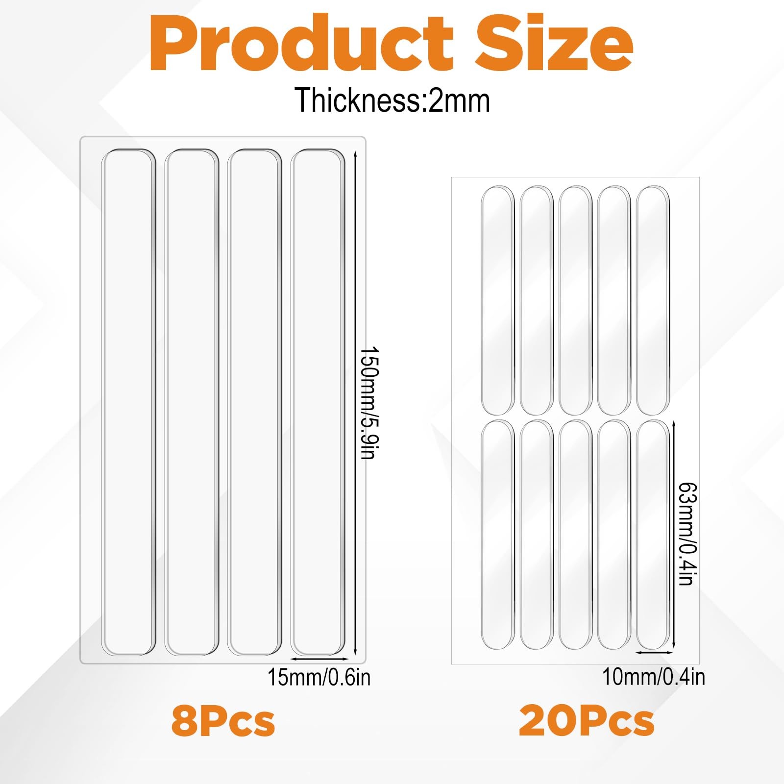 Synhhergyx 28 Pcs Clear Cabinet Door Bumpers Wall Protector From Furniture
