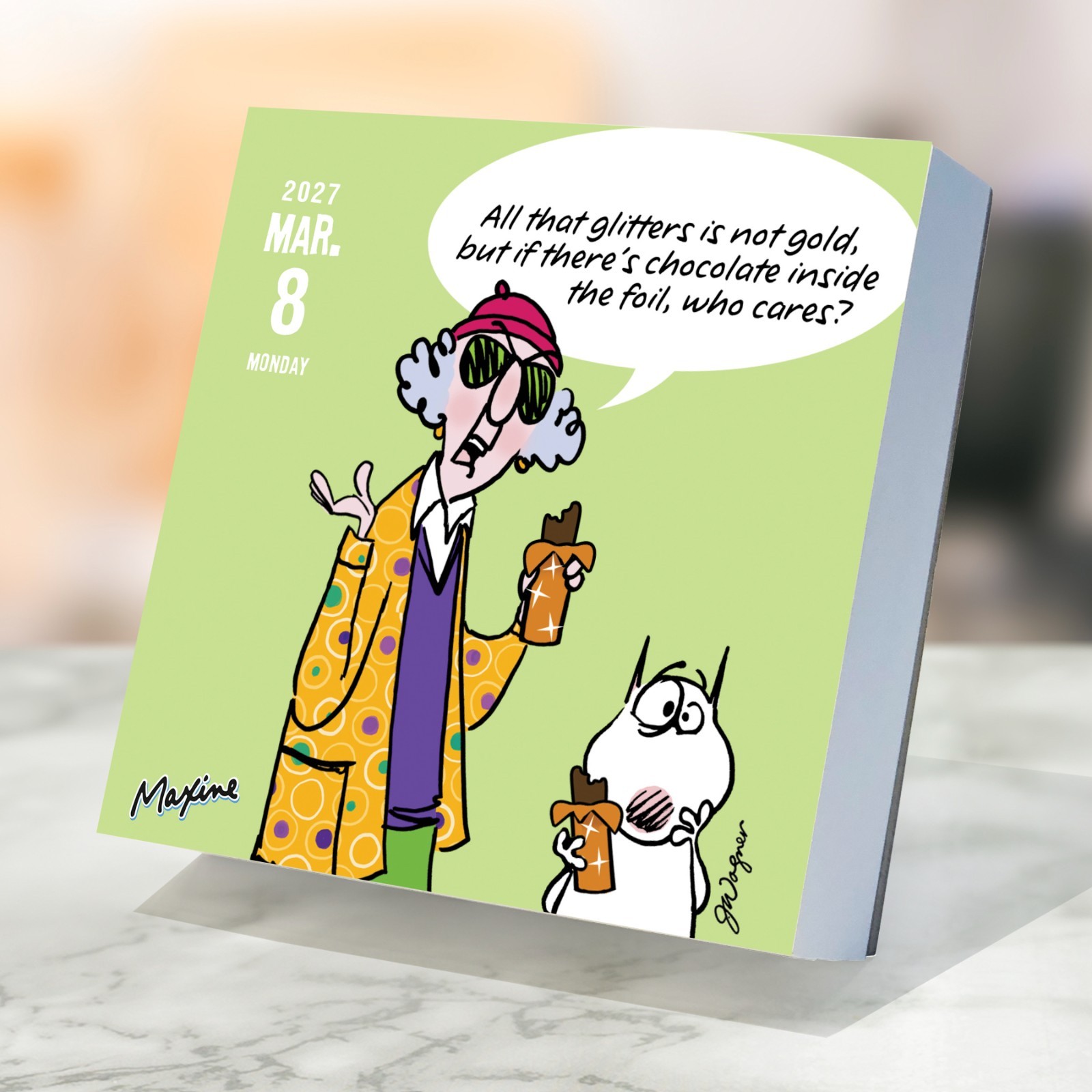 2027 Maxine Daily Desktop Calendar