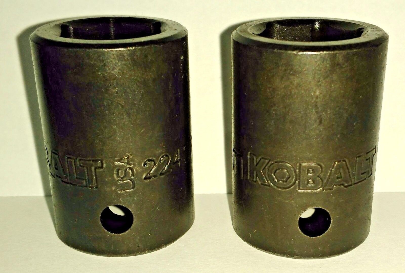 Kobalt ½” Drive 17mm Metric Impact Socket USA 6 Point 22457 2PCS
