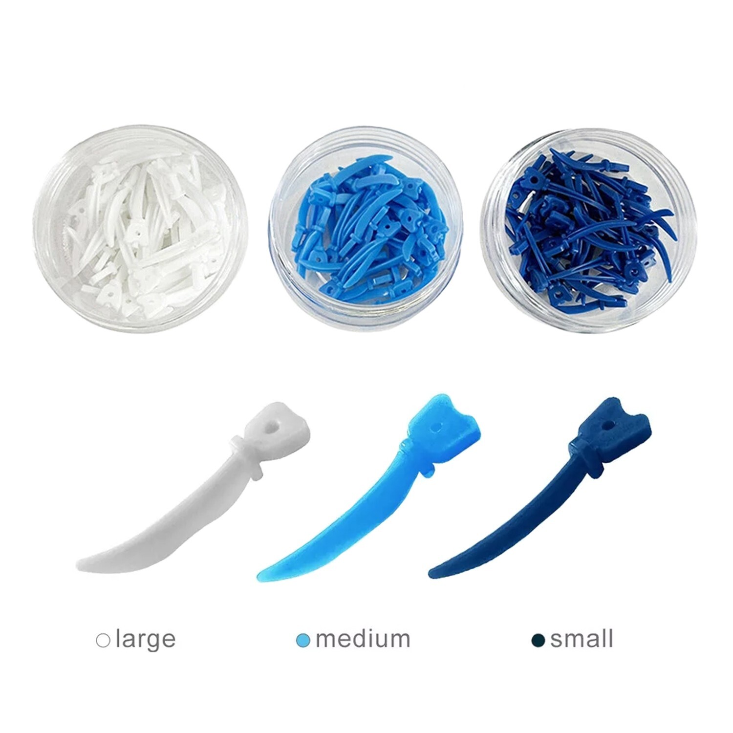 Dental Tulwar Wedges Sectional Matrix System Plastic Diastema Wedge Refill S/M/L