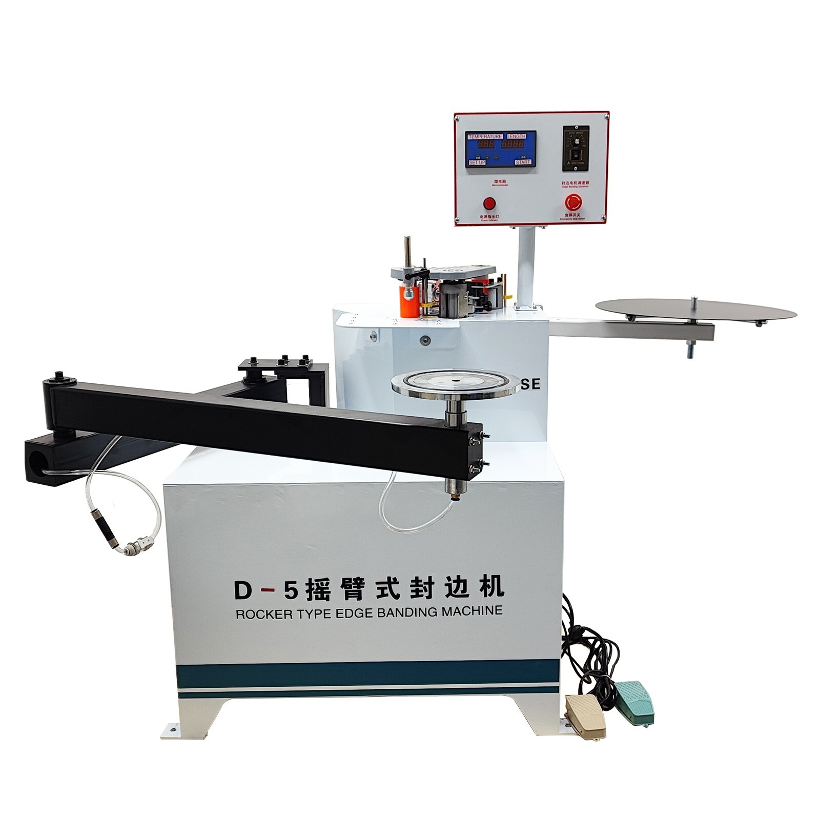 Rocker Type Curved Straight Line Edge Banding Machine 220V Wood Working Banding