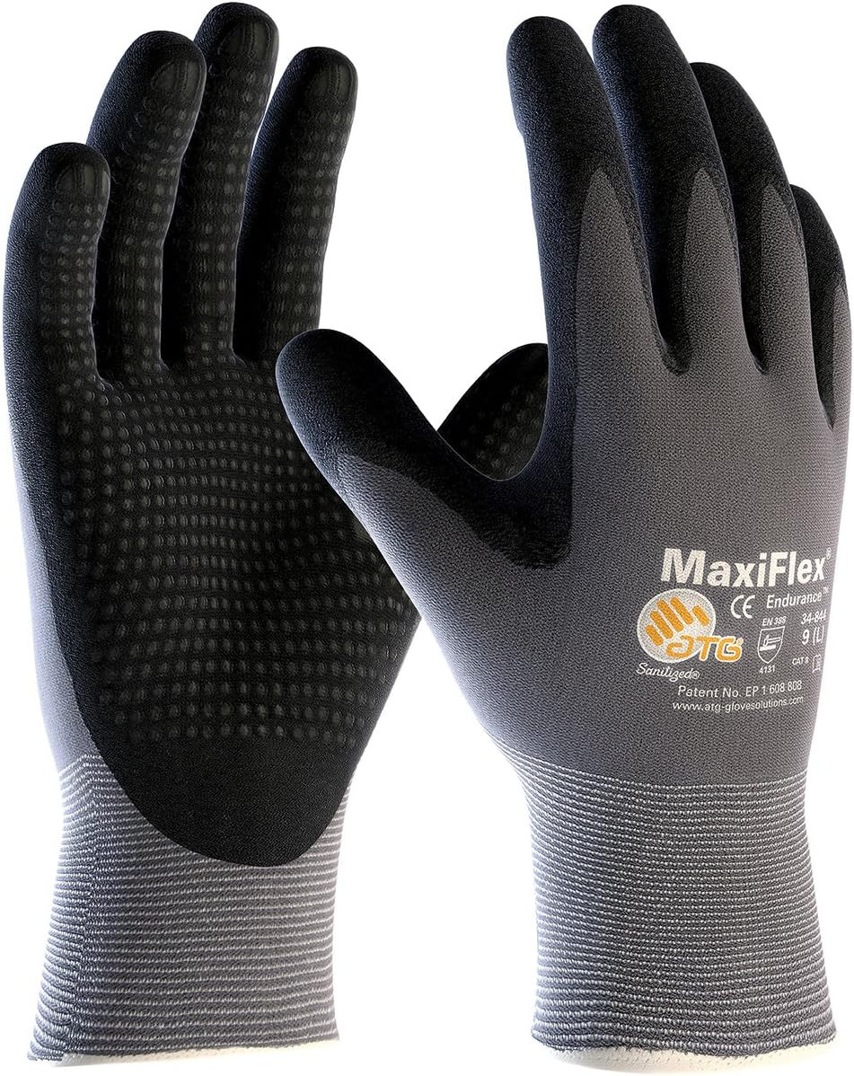 Maxiflex Endurance 34-844 Seamless Knit Nylon Work Glove with Nitrile Coated …