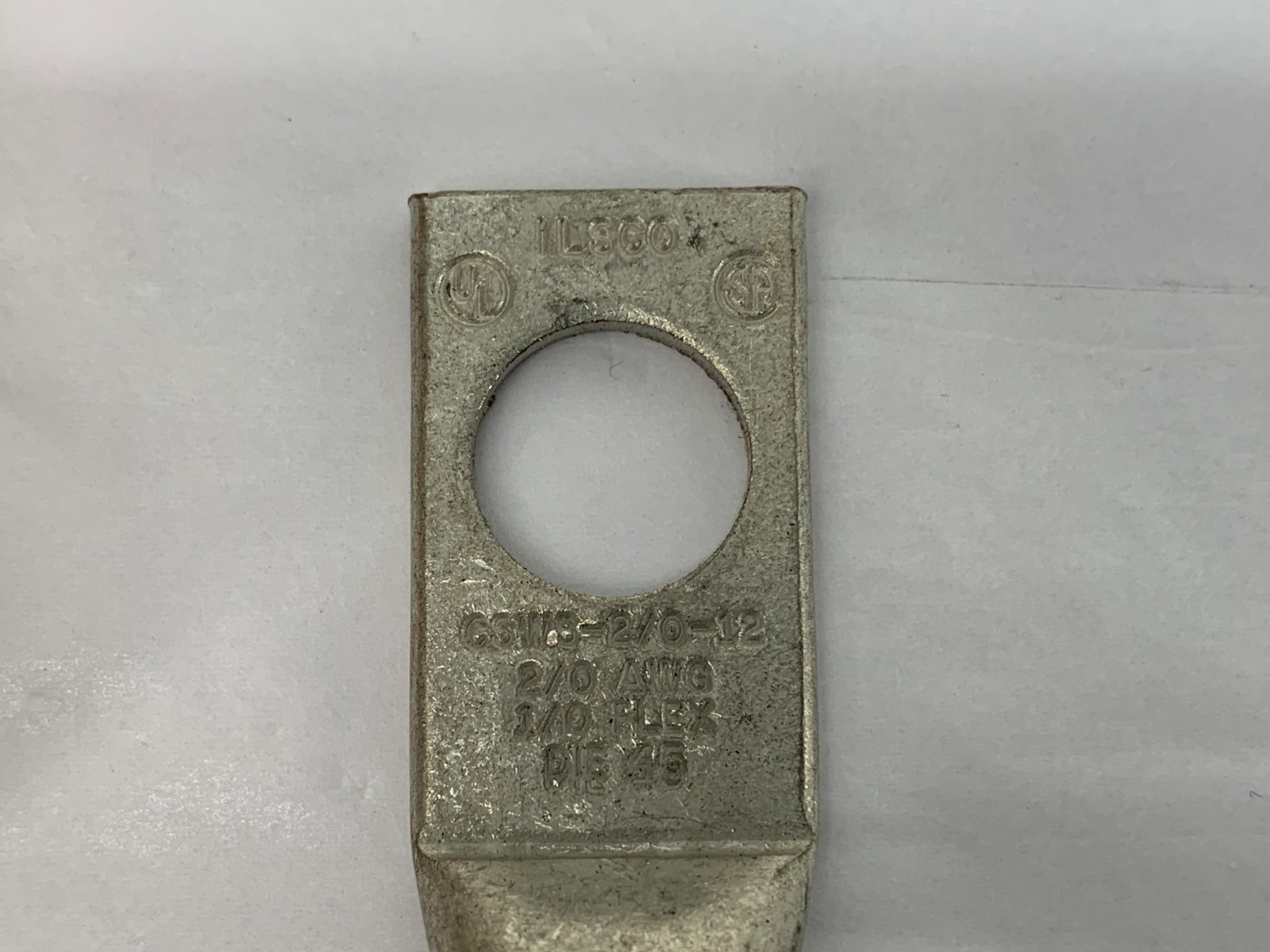 Ilsco CSWS-2/0-12 Surecrimp Copper Compression Lug Conductor 2/0 1-Hole Qty. 10