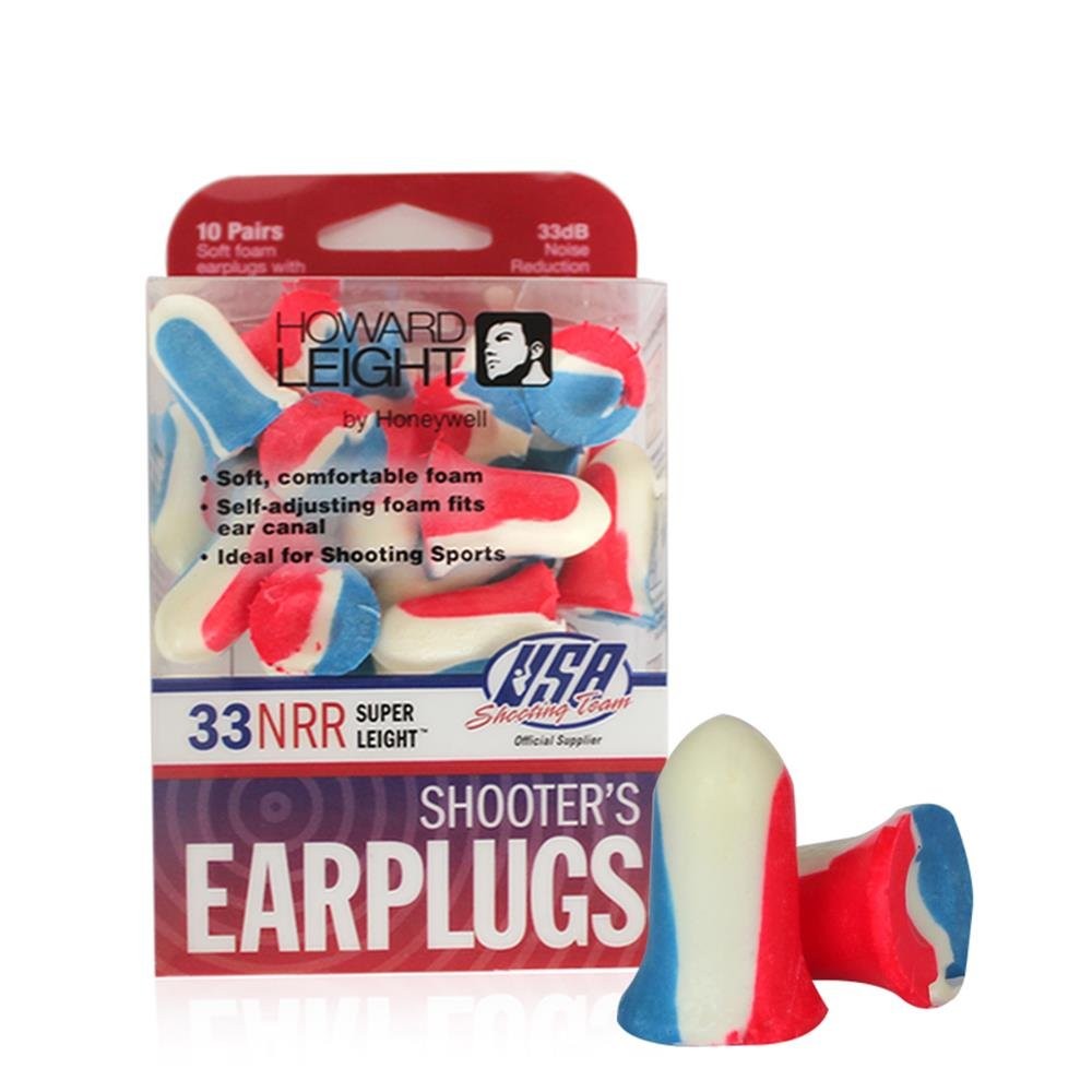 Howard Leight by Honeywell Super Leight USA Disposable Foam Shooting Earplugs…