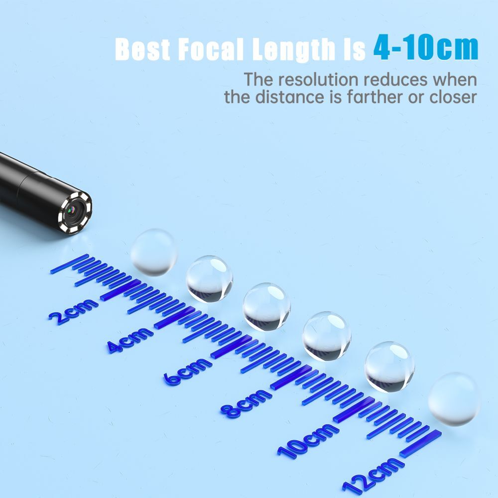 5.5mm Endoscope Inspection Camera Direct Fit iPhones/iPads/iOS/Android Borescope