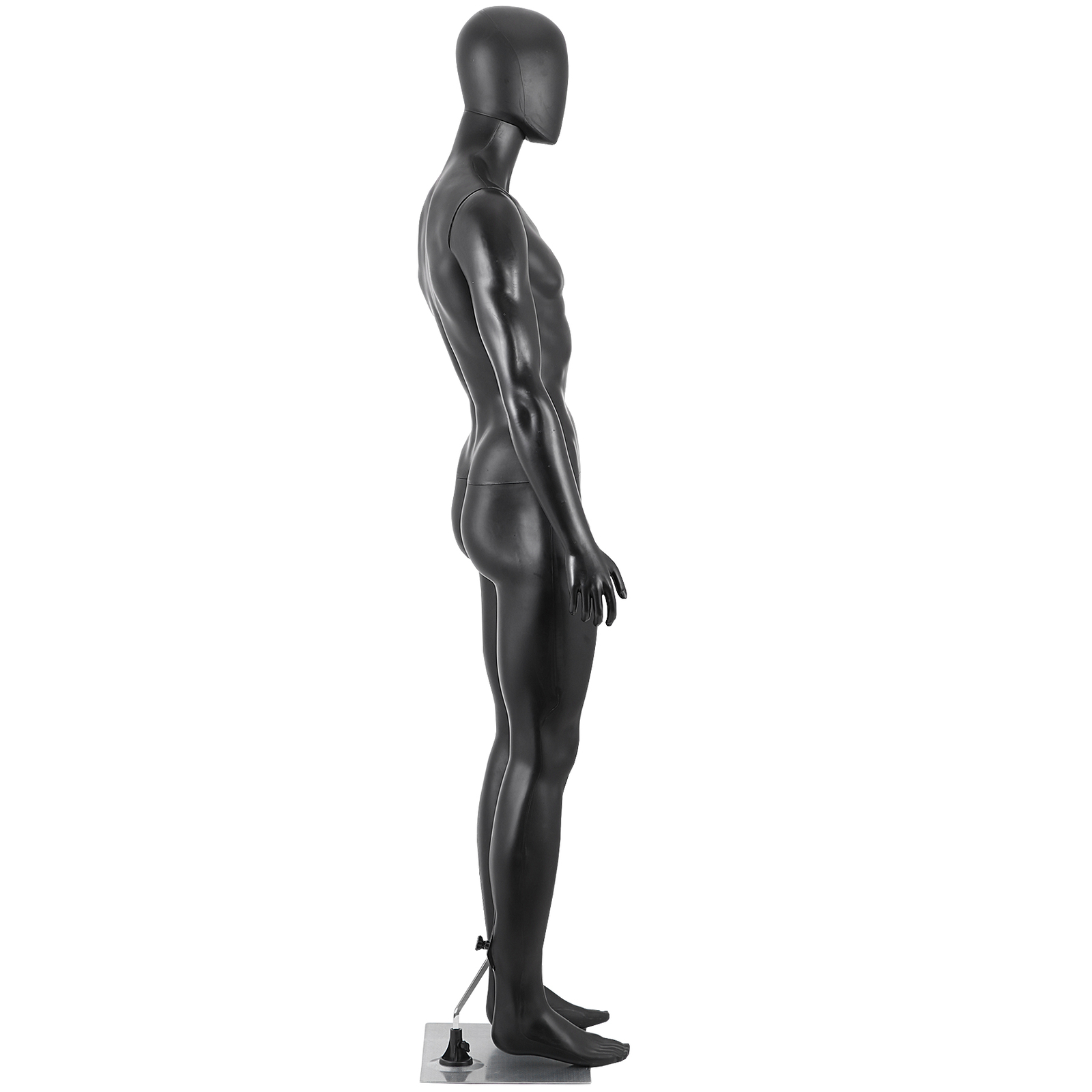 Male Mannequin Dress Form 73″ Adjustable Mannequin Full Body Stand w/Base Black