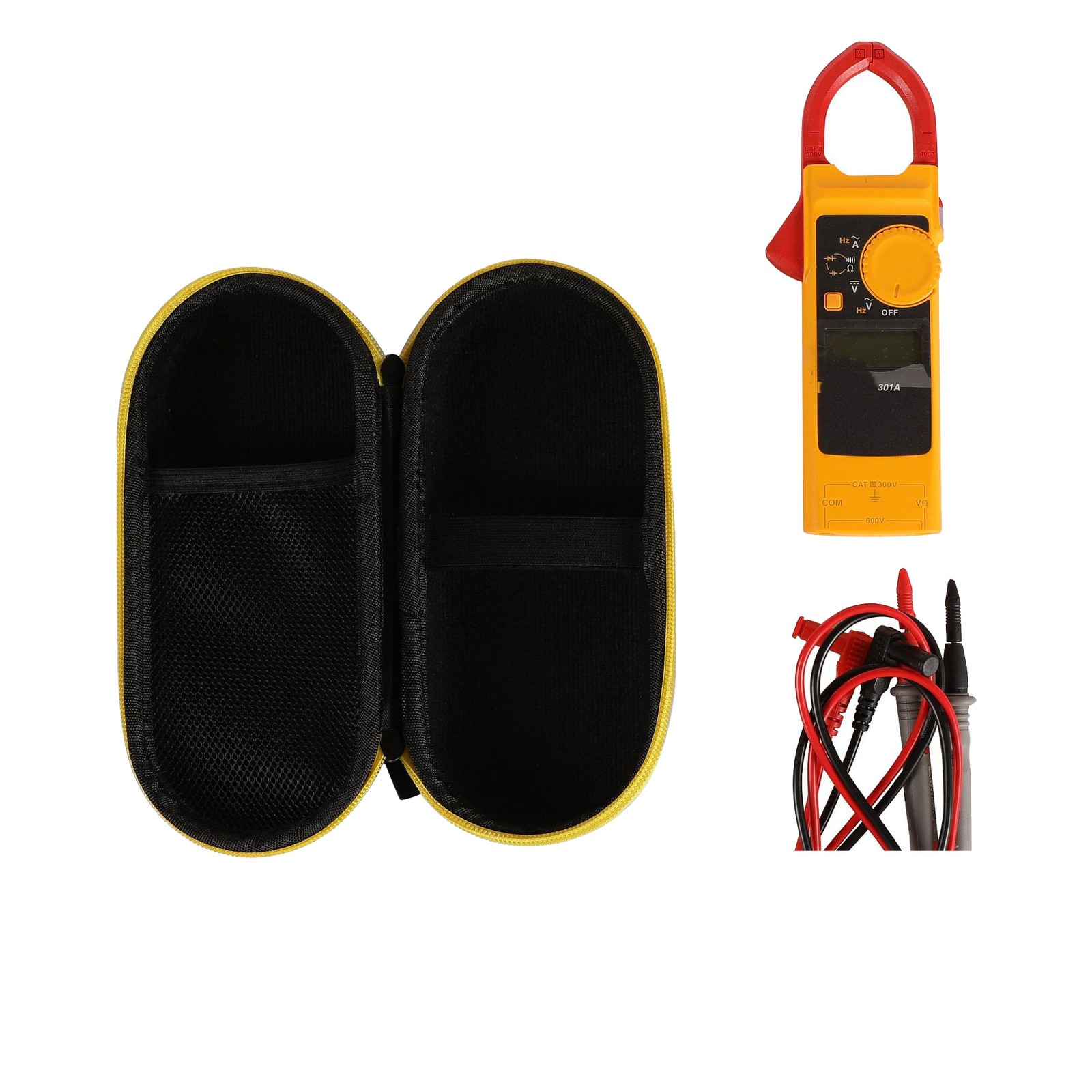 Portable Storage Bag Shockproof Carry Case for Fluke301A+/301B301C Clamp Meter