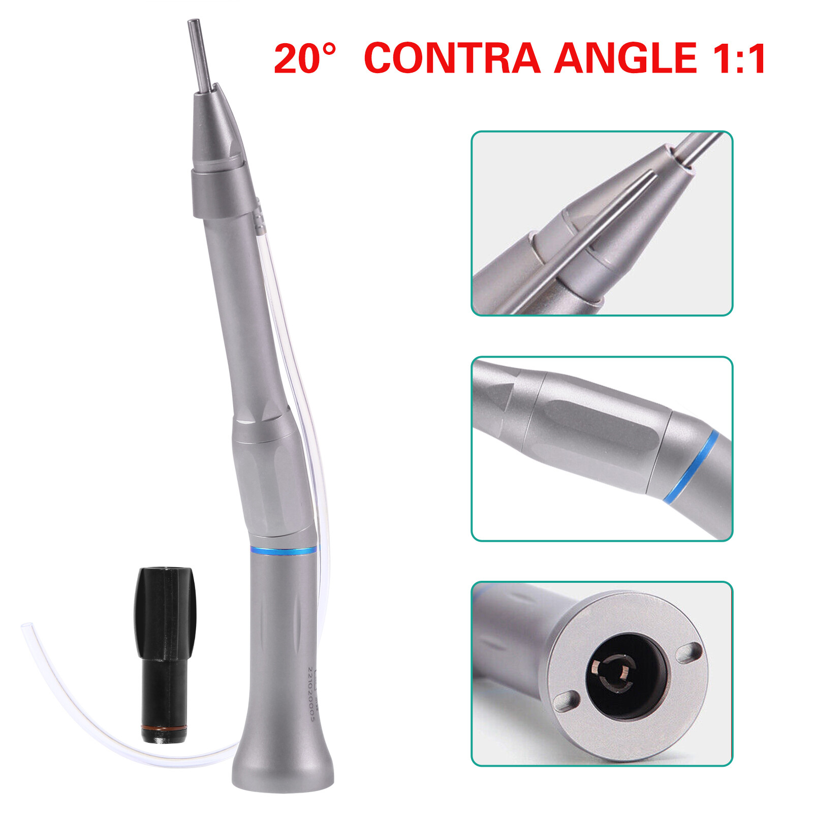 Surgical Dental 20 Degree Straight Head 1:1 Direct Drive Operation Handpiece