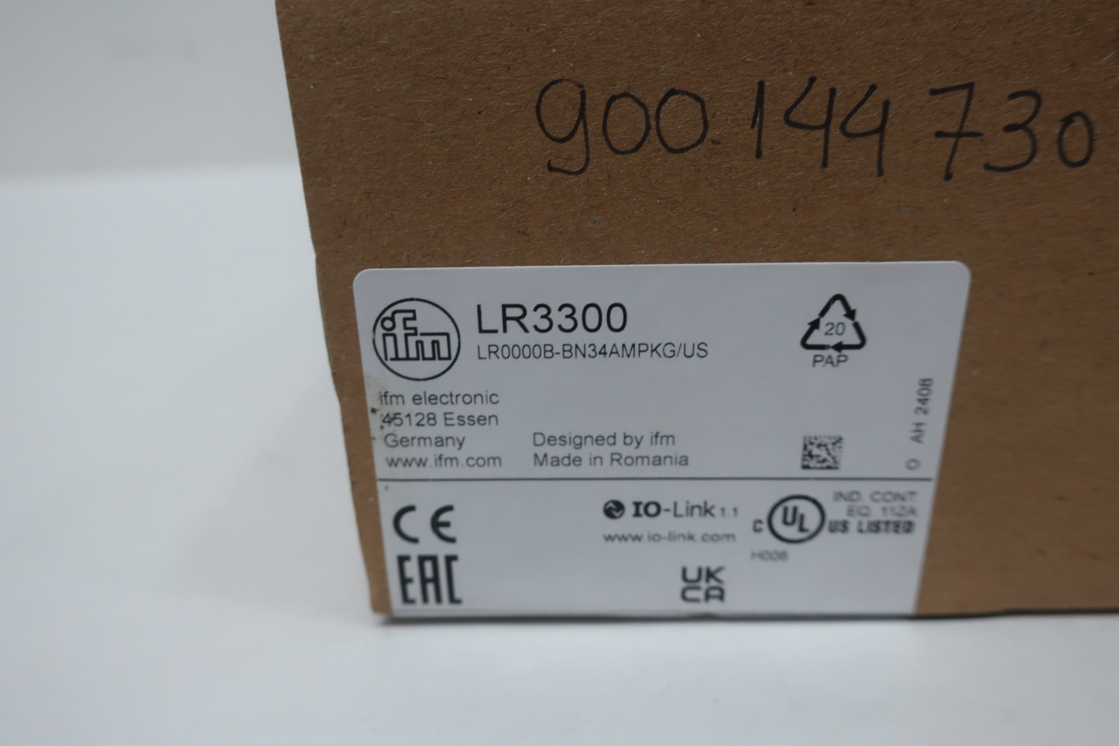 Ifm Efector LR3300 LR000B-BN34AMPKG/US Guided Wave Radar Level Sensor 10-30v-dc