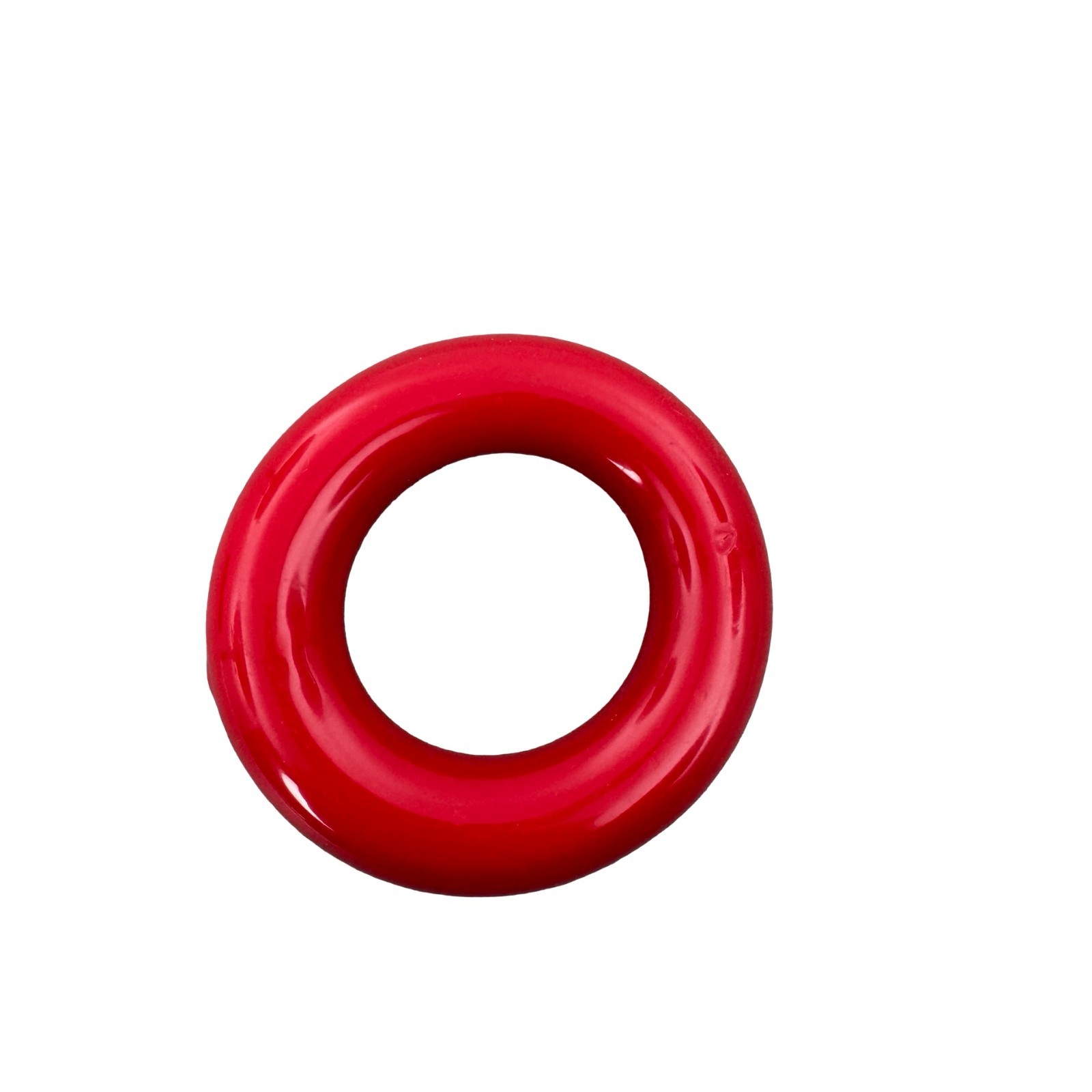 Laboratory Red Vinyl-Coated Lead Ring Flask Weight Beaker Stabilizer Approx 8cm