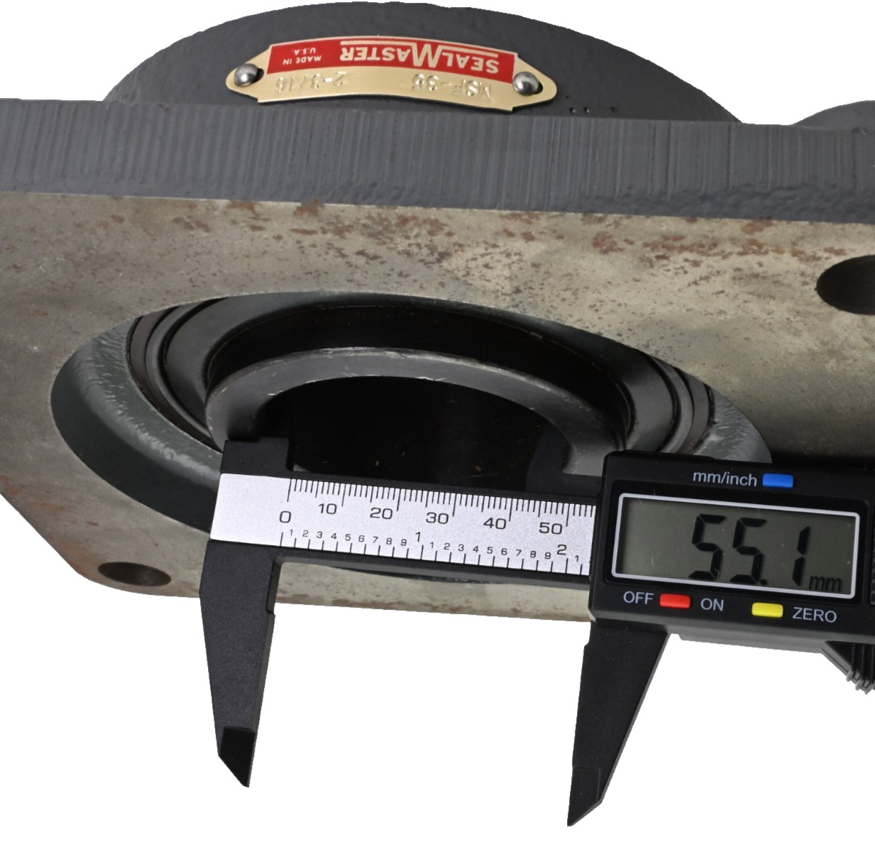 SealMaster MSF-35 2-3/16″ Flange Mount Ball Bearing 4-Bolt