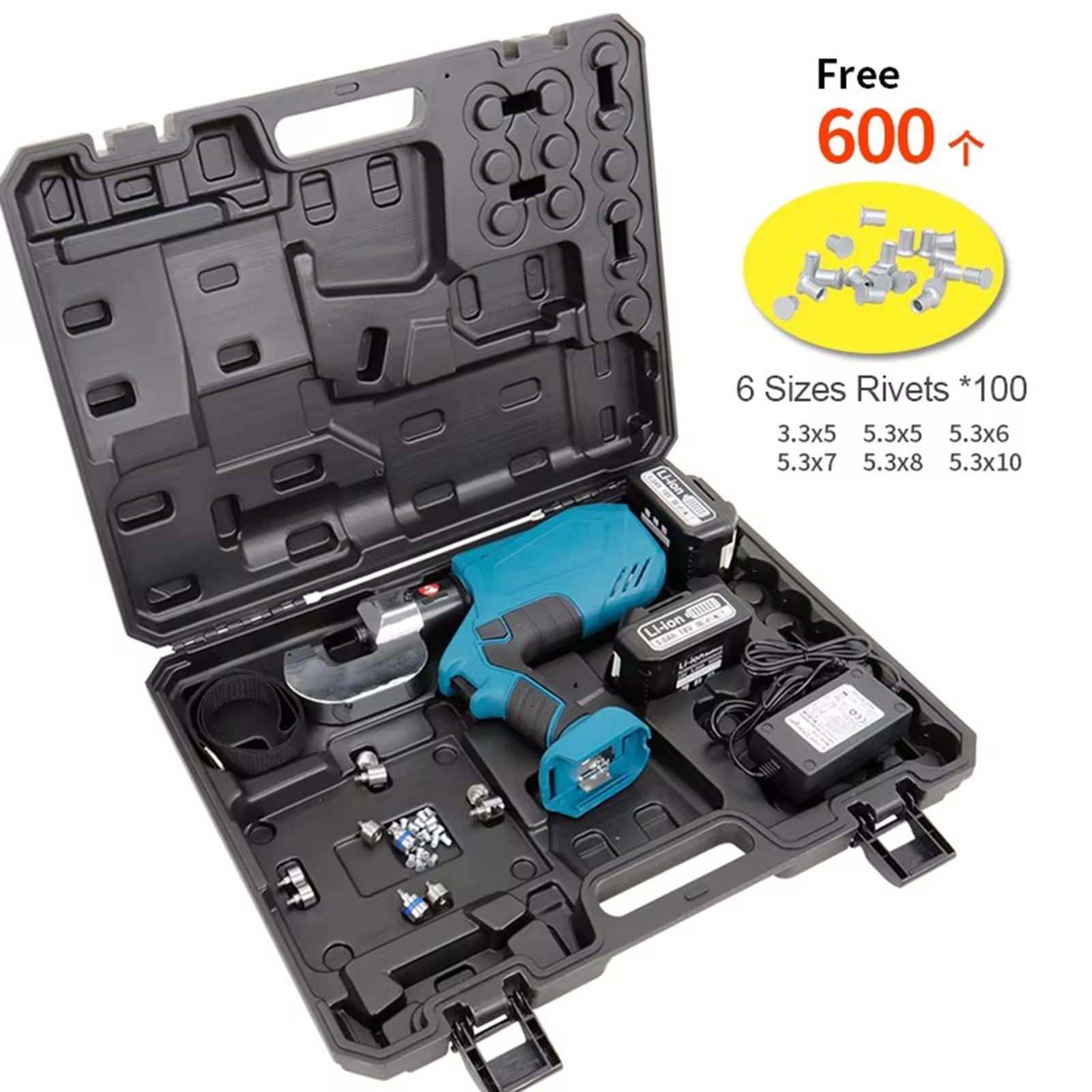 Aluminum Body Riveting Machine Rivet Gun Pressure Adjustable Self Piercing Rivet