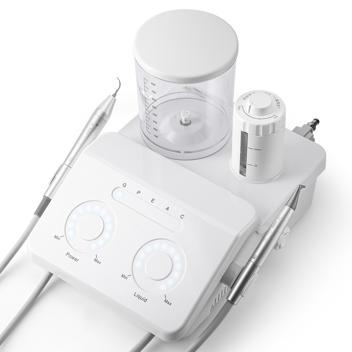 Dental Ultrasonic Scaler 30kHz Wireless Foot Switch Touch Panel Auto Tuning