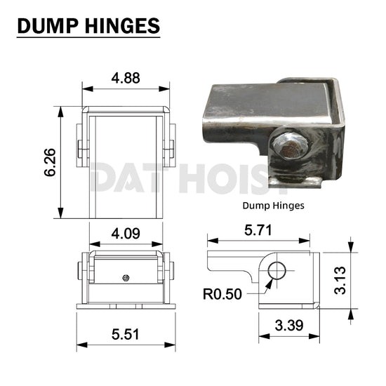 8 Ton Hydraulic Scissor Hoist Kit – Fits 10-14′ Dump Truck DH-516
