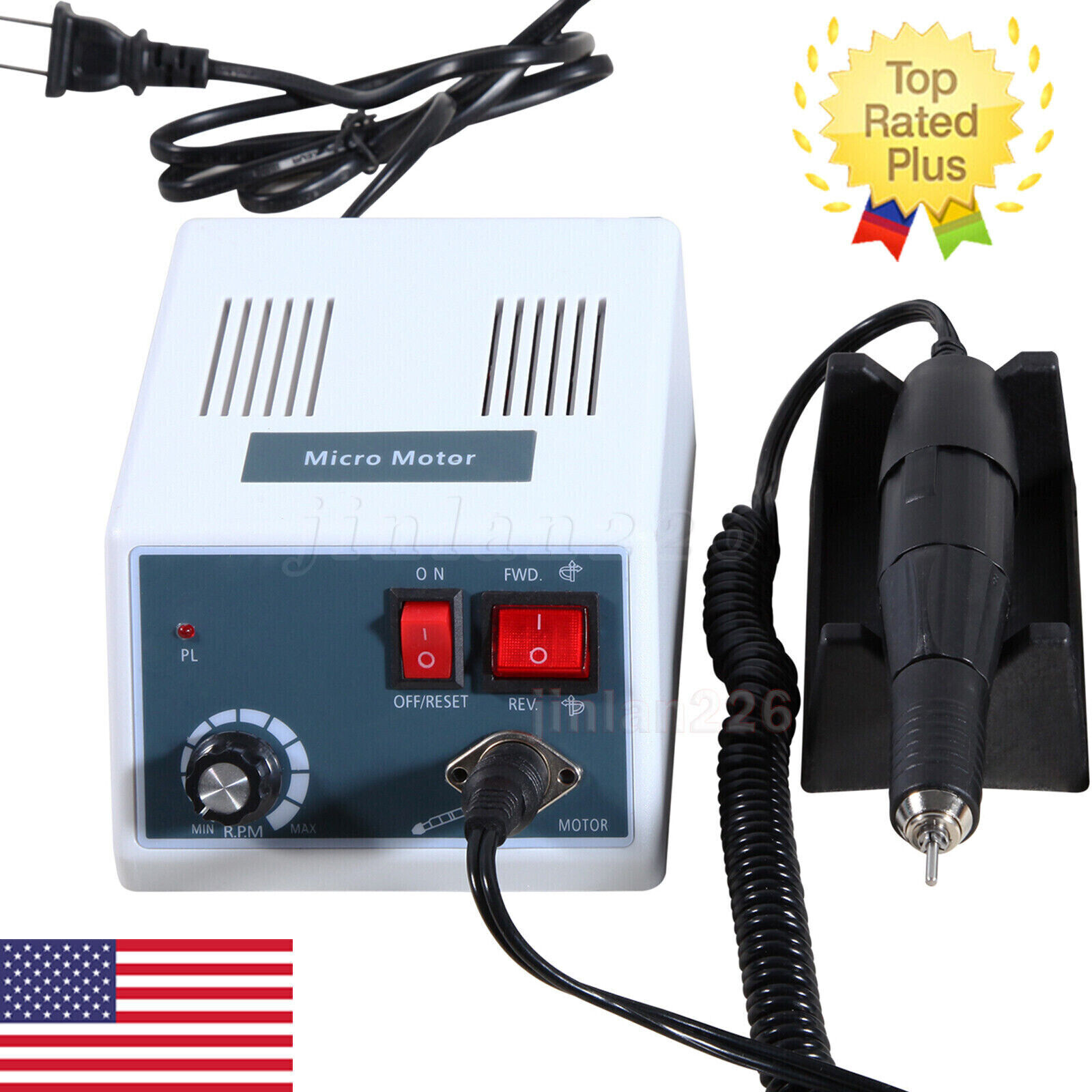 Dental Lab Electric Micromotor Polisher Unit with Micro Motor Handpiece 35K RPM
