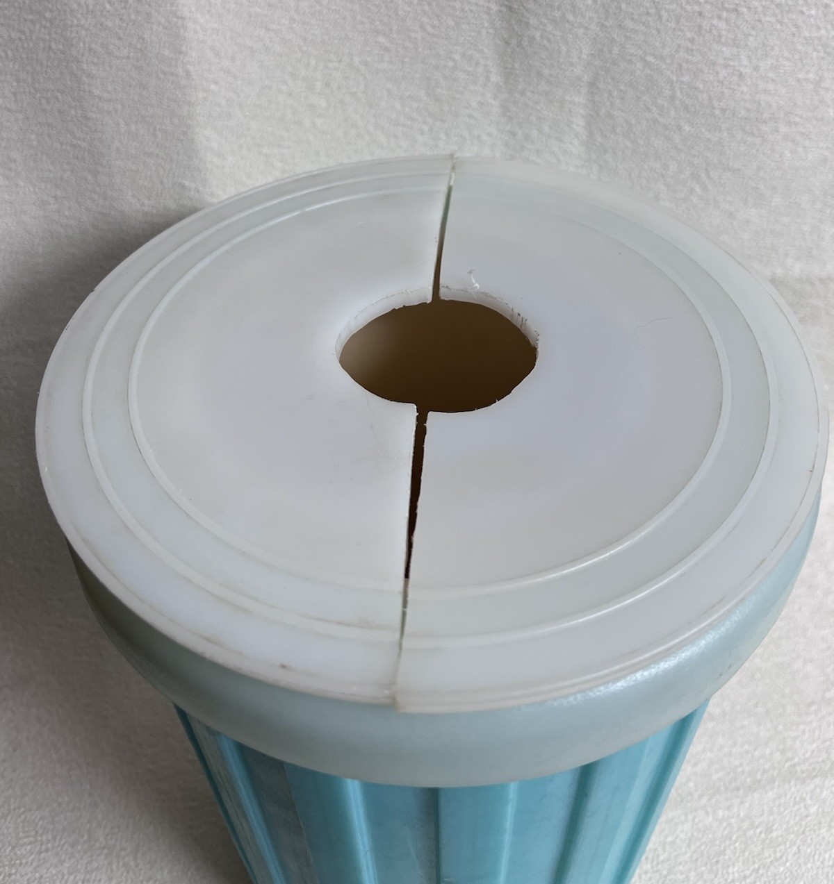 Nalgene 4000 mL Dewar Flask Teal Lab Nitrogen Jar w/ 2 pairs Split Lid & Handle