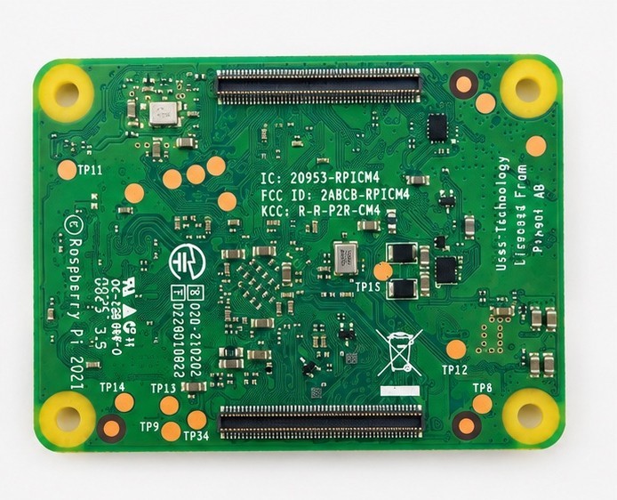 Raspberry Pi Compute Module 4 (CM4) – Wireless / 4GB RAM / 32GB eMMC – CM4104032
