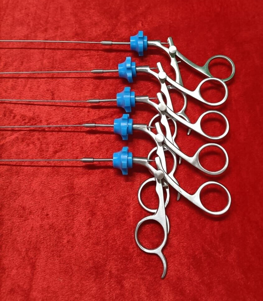 5pc – Hysteroscopy Semi Rigid Rotatable Scissor 5FR 40CM Reusable Instruments