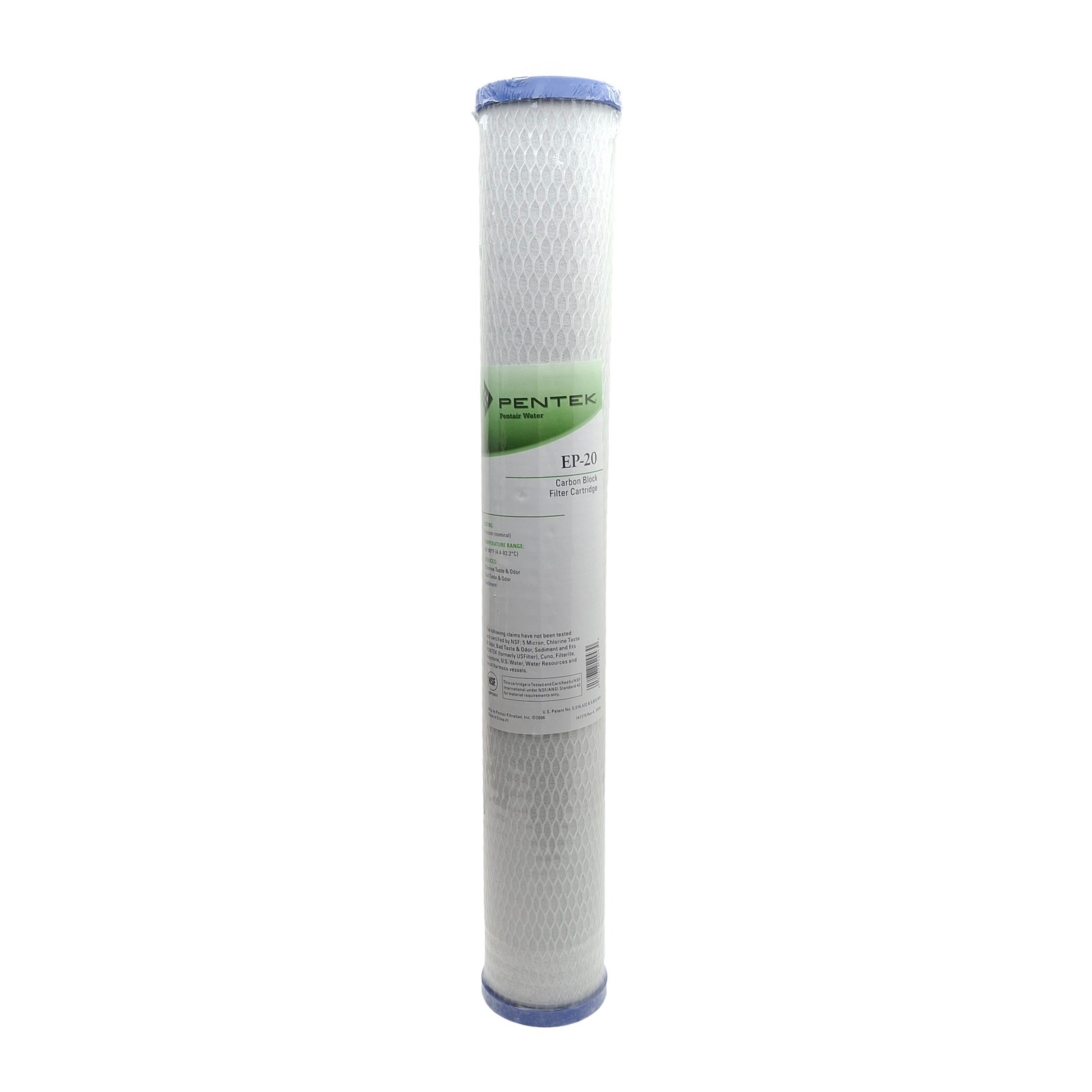 Pentair 155529-43 EP-20 Pentek Carbon Block Filter Cartridge, 5µm, ø2.89″ x 20″