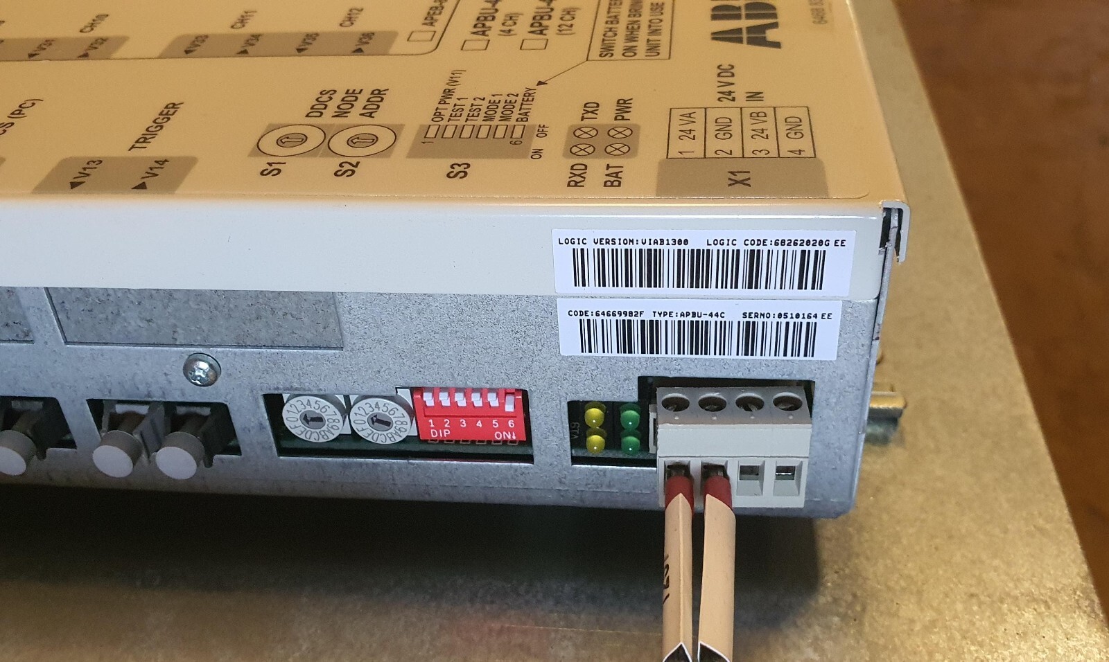 3 MONTHS WARRANTY ABB APBU-44C PPCS Branching & Datalogger Unit, 4+8 Ch APBU