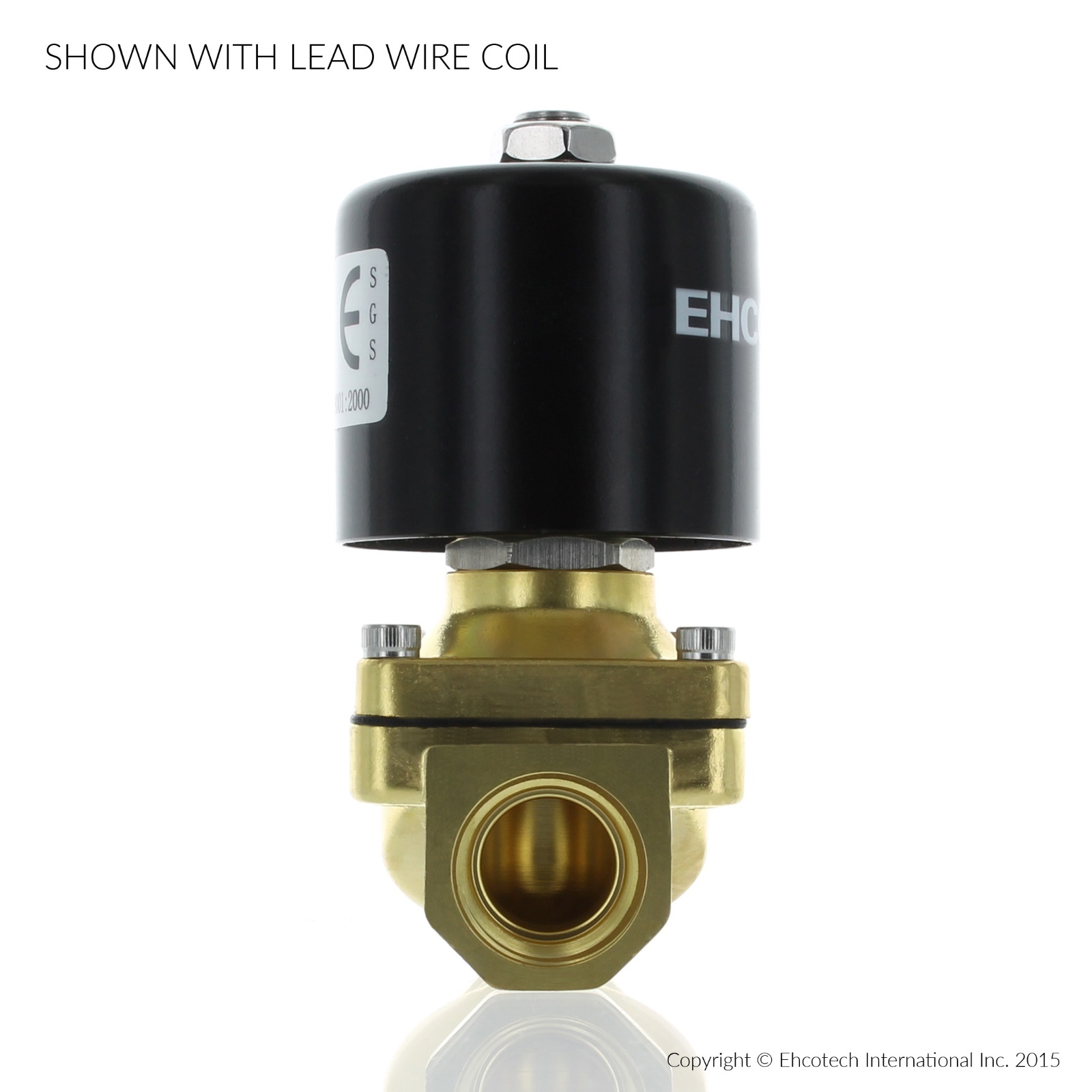 1/2″ 110V 120V AC Brass Electric Solenoid Valve Water Air Gas Viton NC 110VAC