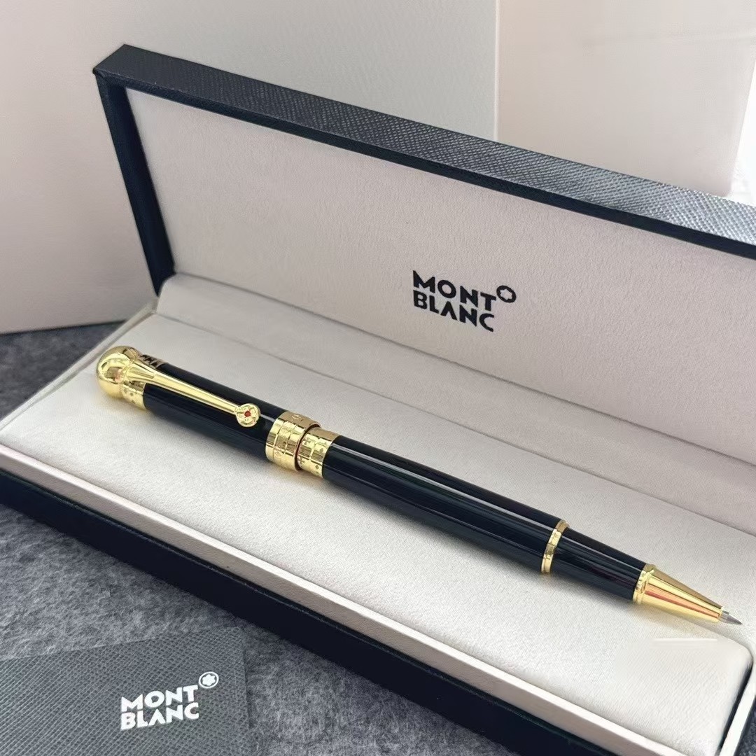 Mb. Black Gold Classique Luxury Rollerball Pen 164 New With Box