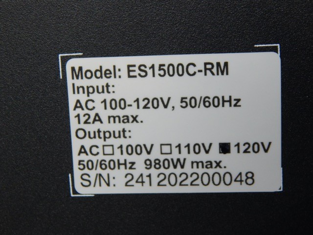 Opti-UPS ES1500C-RM – 980W 1400VA Enhanced Series 8-Outlet Line