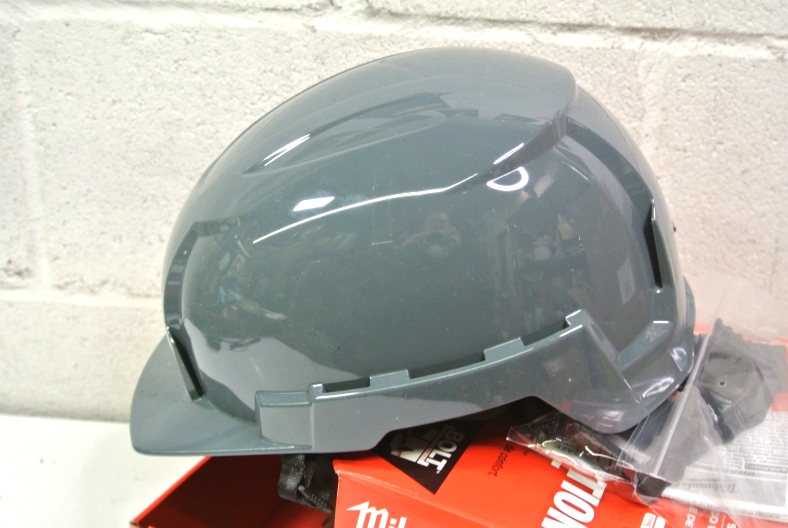 For Milwaukee 48-73-1337 Gray BOLT Front Brim Helmet – Type 2, Class E