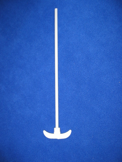 PTFE stirrer: 90mm blade, 7mm 450mm shaft