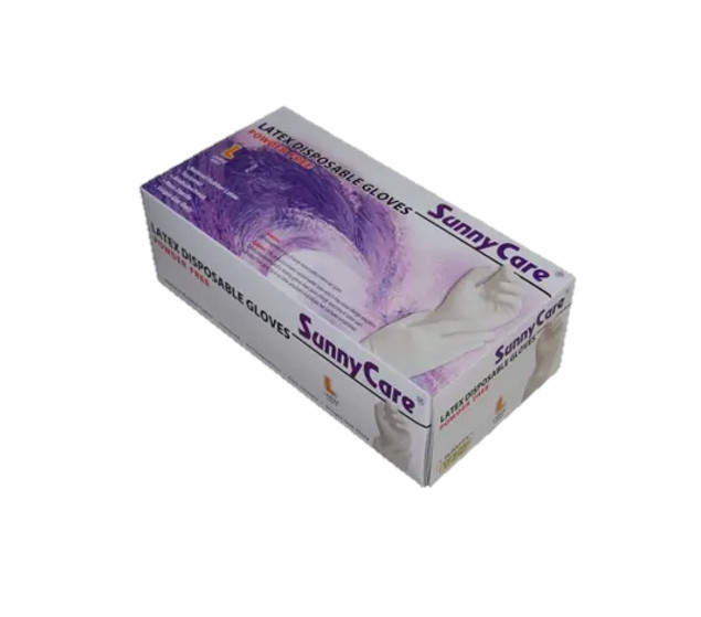 SUNNYCARE LATEX GLOVES – 6803 LARGE – CASE OF 10 BOXES (100 GLOVES/BOX)