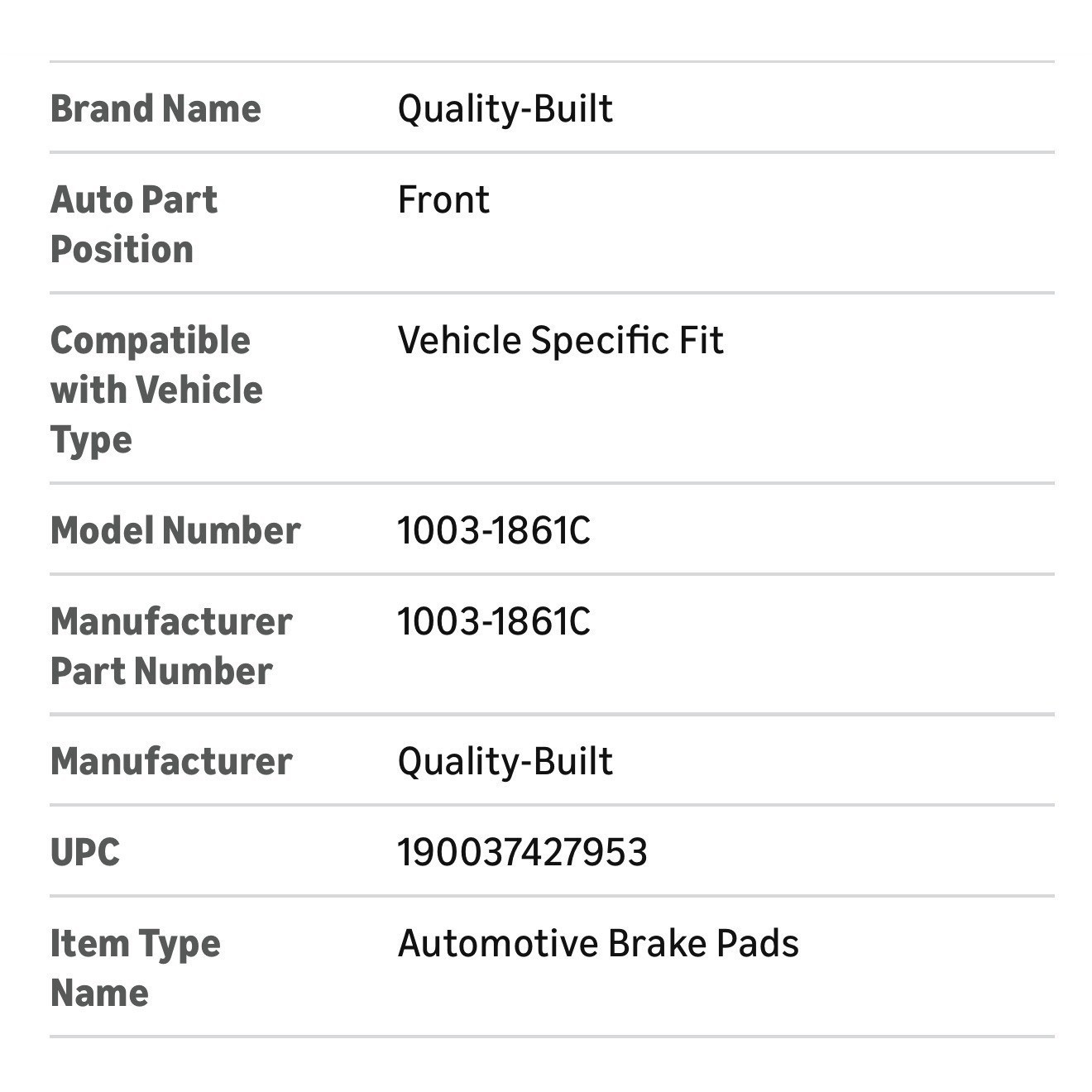 Black Series Ceramic Front Brake Pads 1003-1861C 16-25 Jaguar 18-21 Land Rover