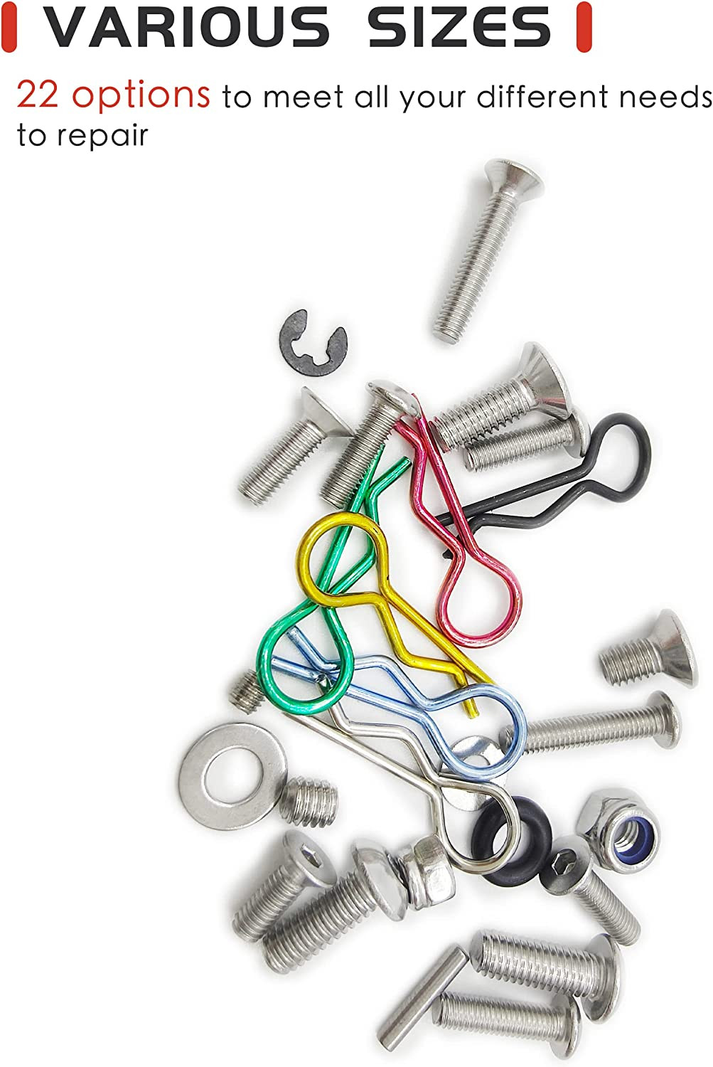 710Pcs Universal RC Screw Kit 304 Stainless Steel Screws Assortment Set Hardware
