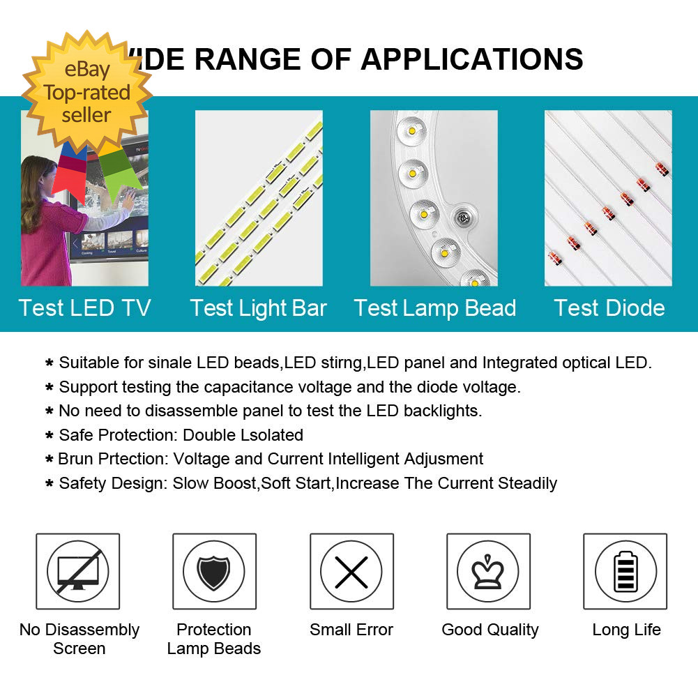 LED Light and TV Backlight Tester Led Strip Lamp Beads Repair Testing Tool