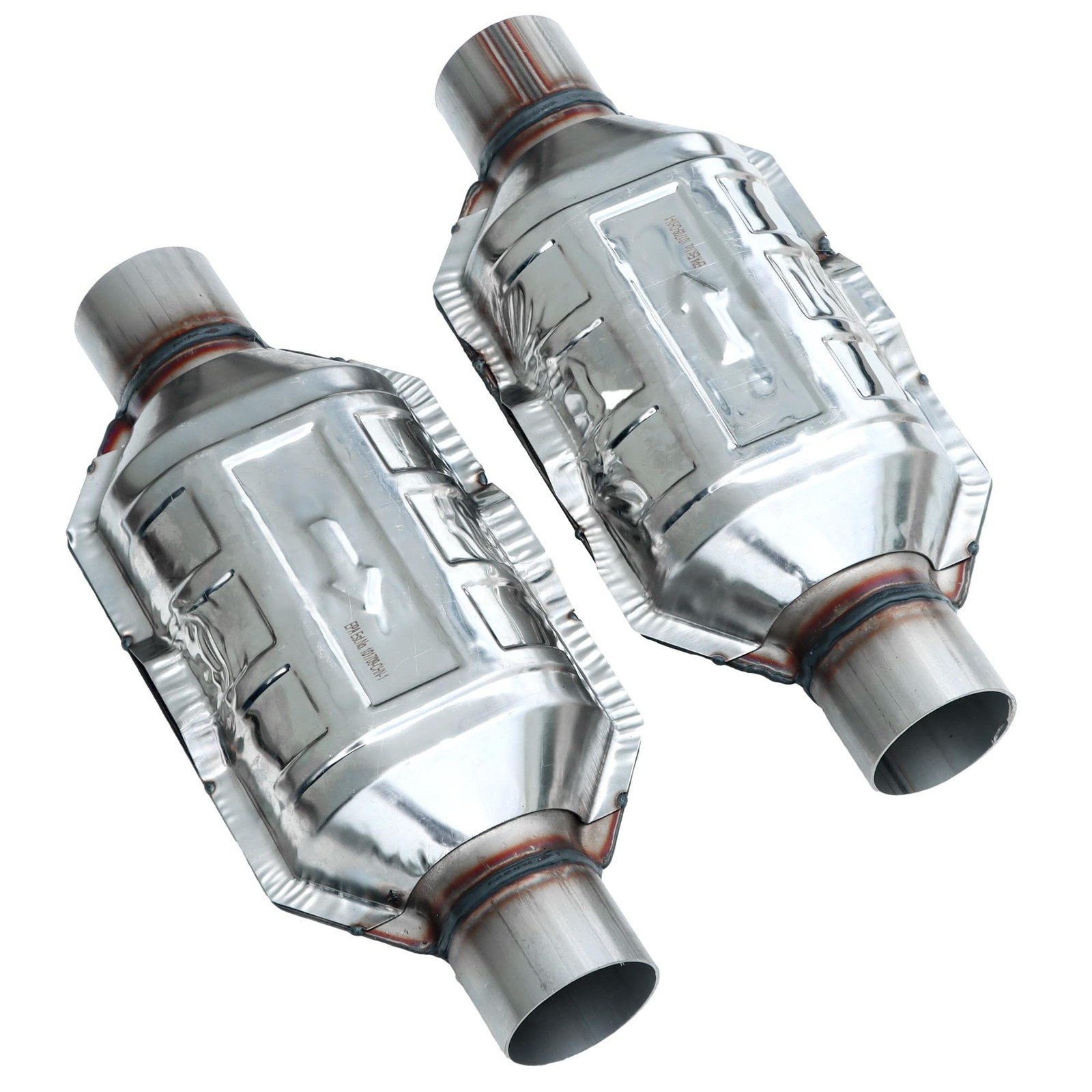 2PCS Catalytic Converter Fit For Chevy Silverado 1500 GMC Ford 2.5″ Universal…