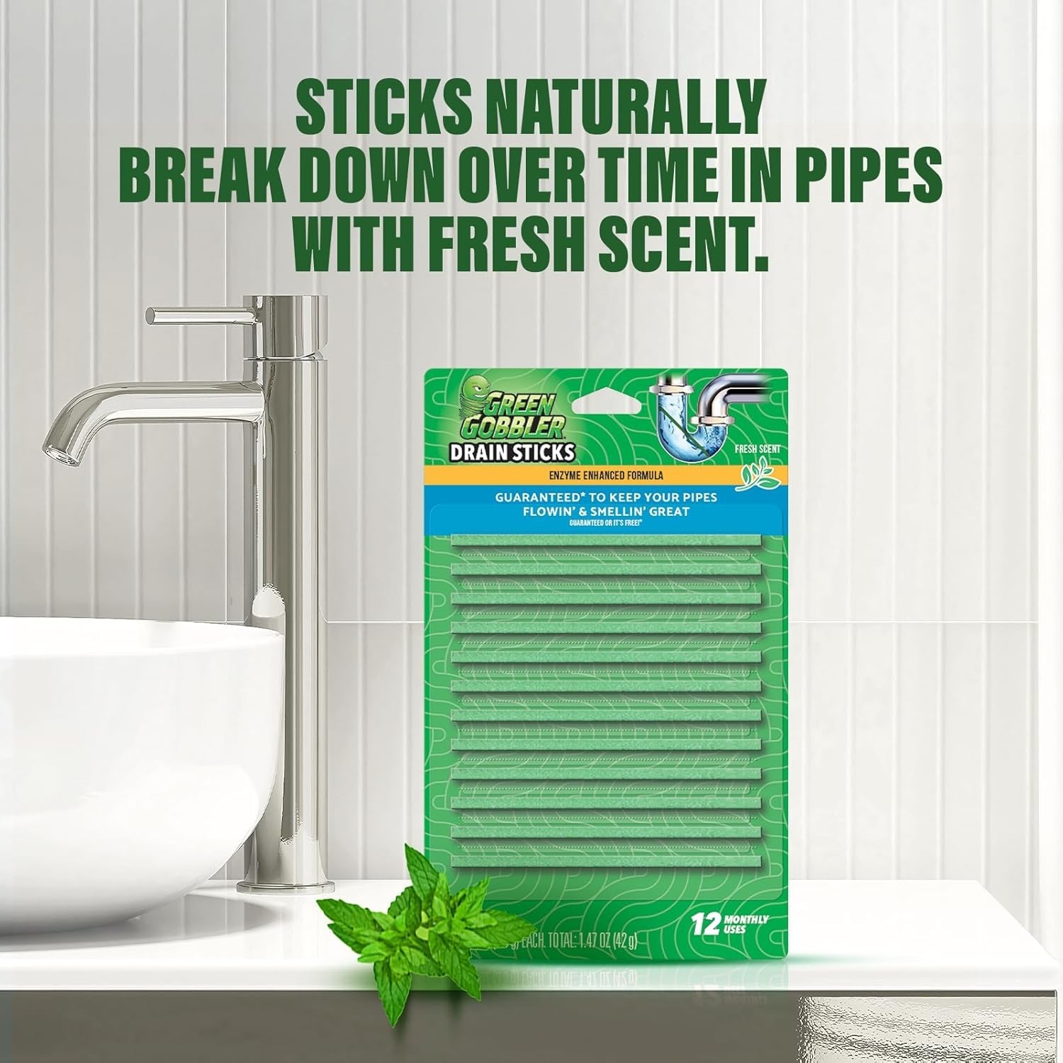 Drain Cleaner & Deodorizer 24Packs