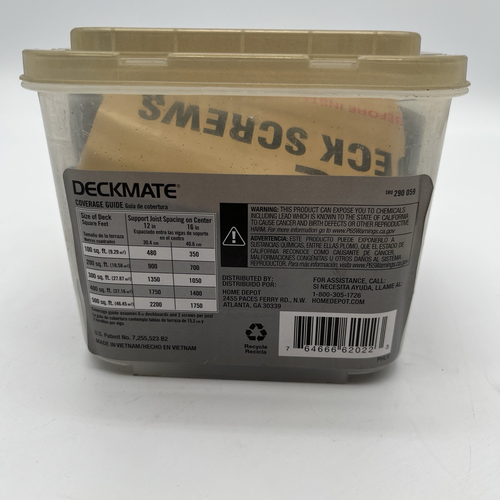 NEW!! 378* Pack Grip-Rite Deckmate #9×2-1/2in Deck Screws T-20 –