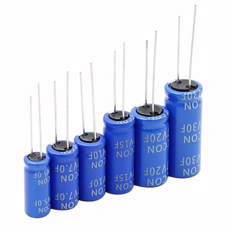 Super capacitor 5.5v0.47/1.0/1.5/2.0/2.5/5.0/7.0/10F Farad winding combination