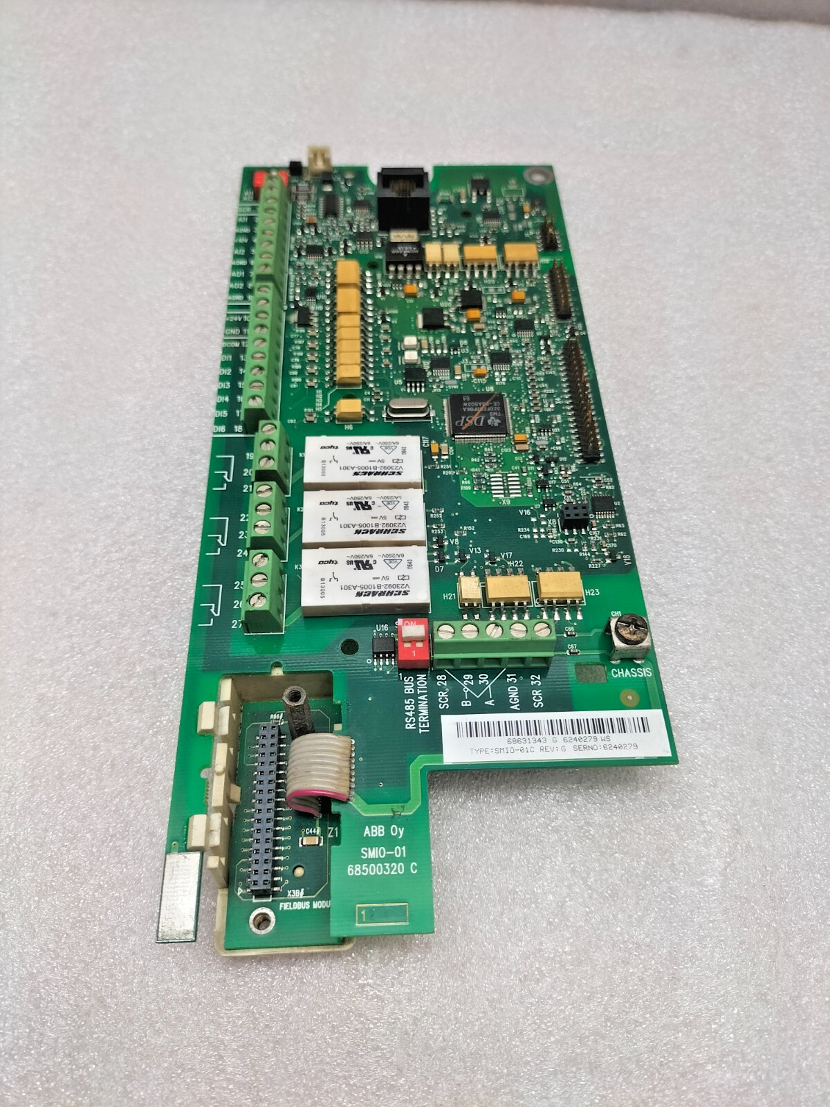 ABB SMIO-01C REV:G CONTROL BOARD 68500320C