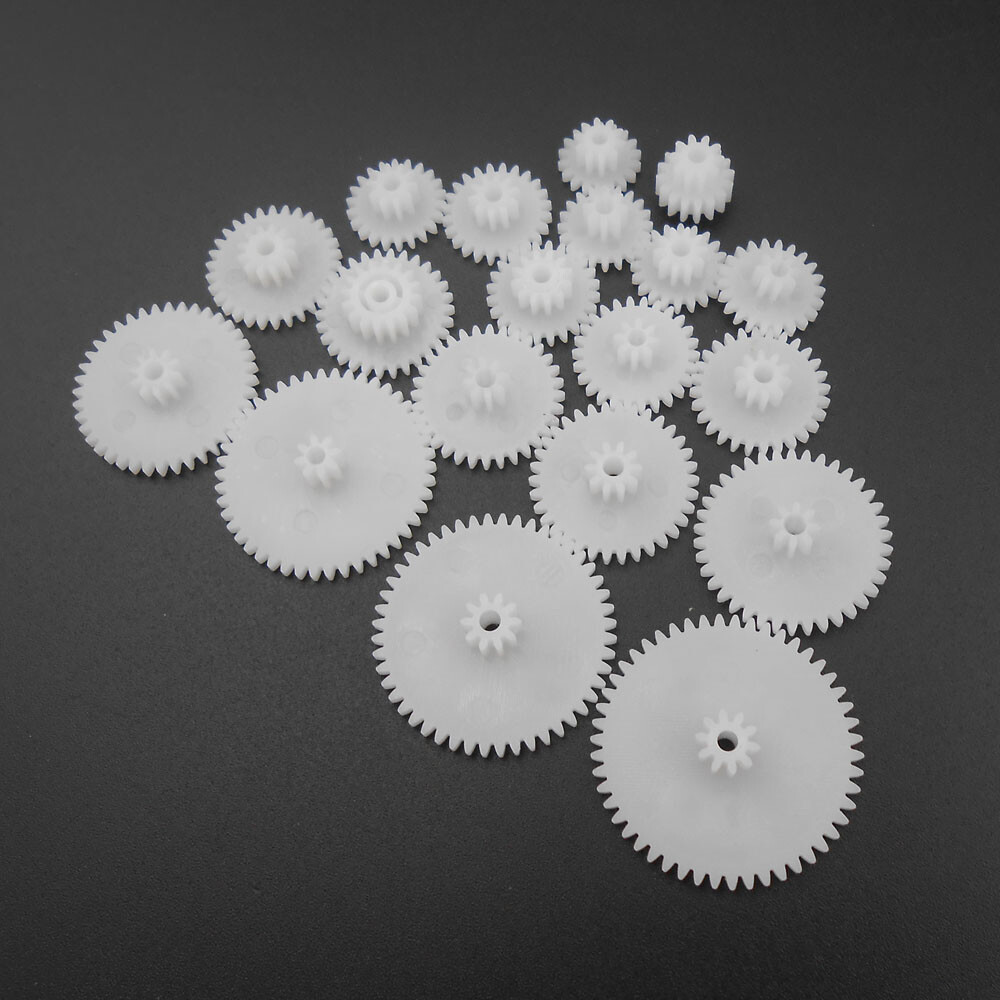 5 Bags X 19 Kinds 19Pcs 0.5Mod Double Gear Reduction Gear Bore 2.05MM 1.95MM 2MM