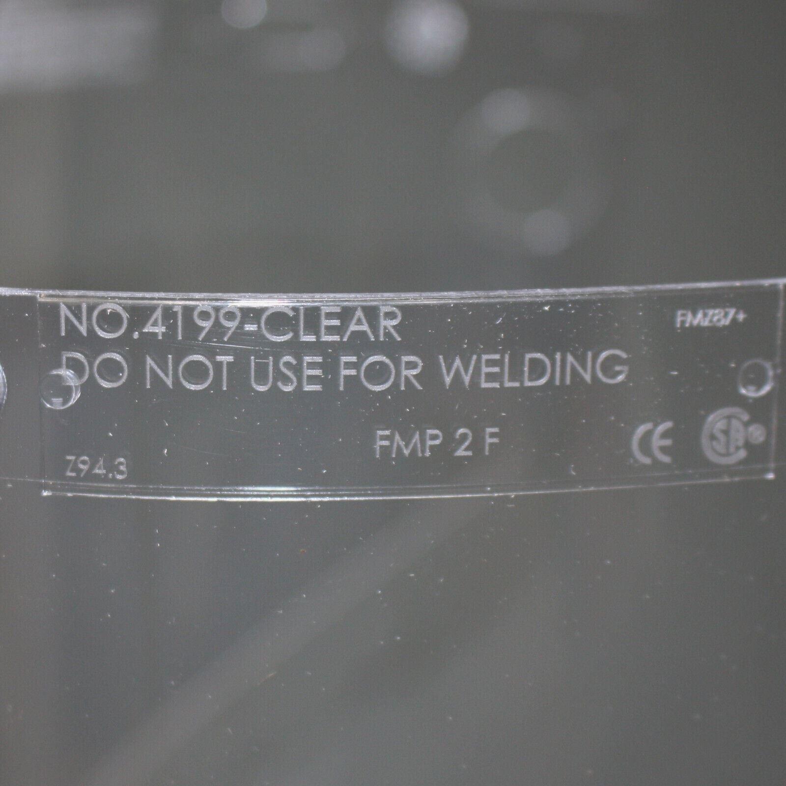 (12) Honeywell Fibre-Metal Faceshield Visor Windows 4199CL, Clear F400 F500 FH66