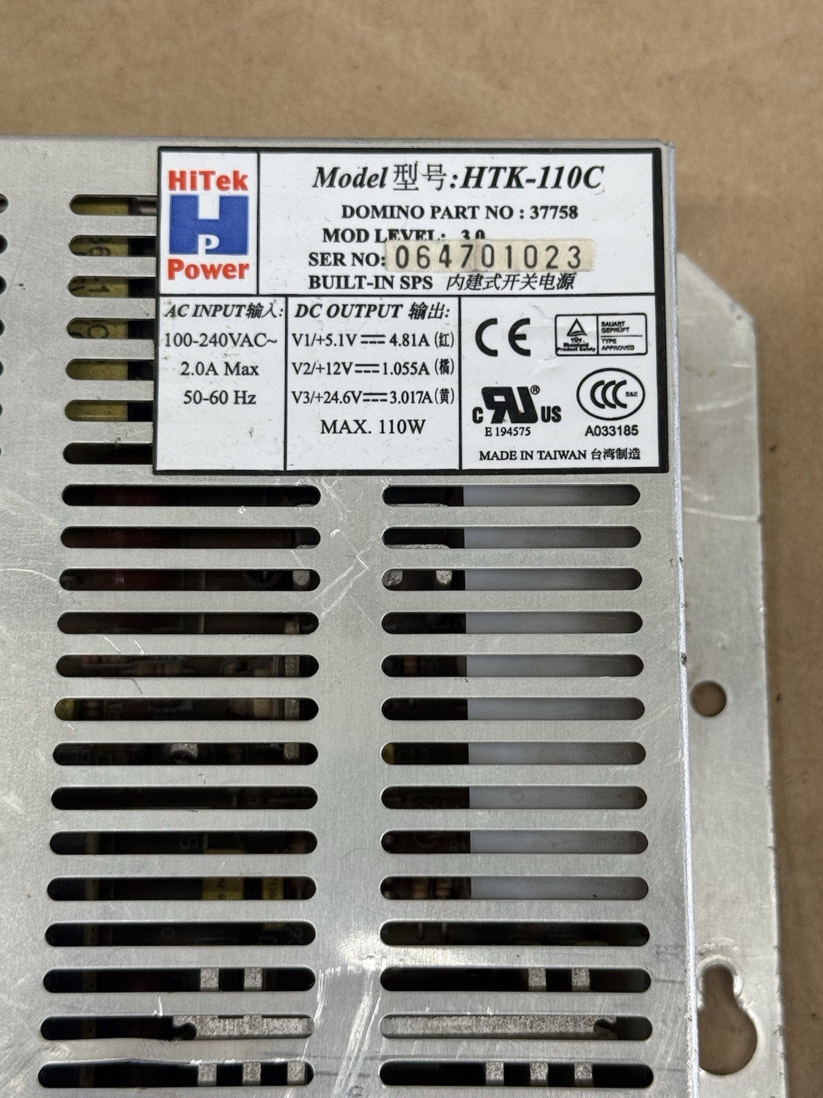 Lot Of 2 HITEK POWER HTK-110C