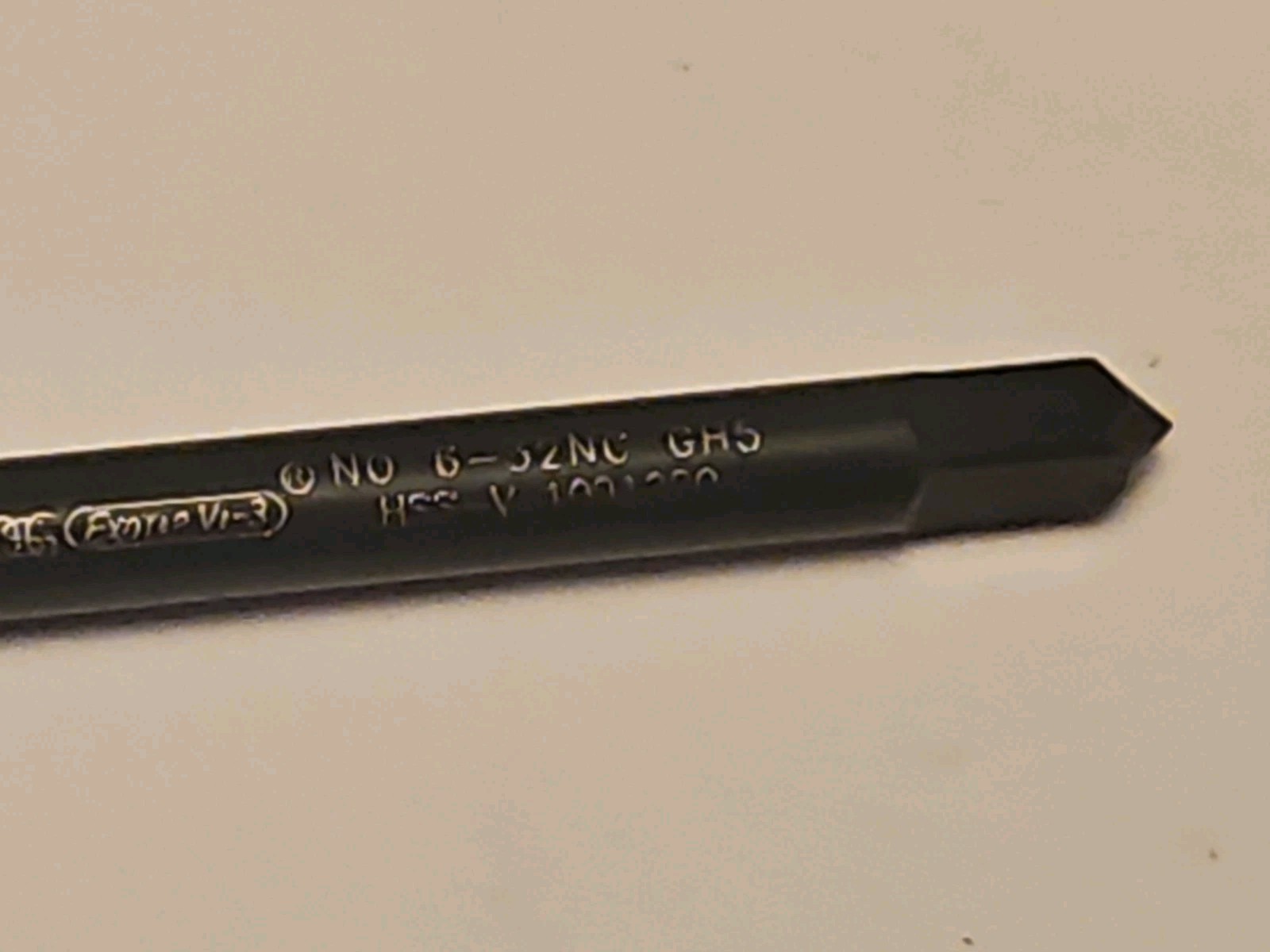 OSG Spiral Point Tap #6-32 UNC 2 Flutes Plug Chamfer HSS-E Vanadium Ox LOT1206