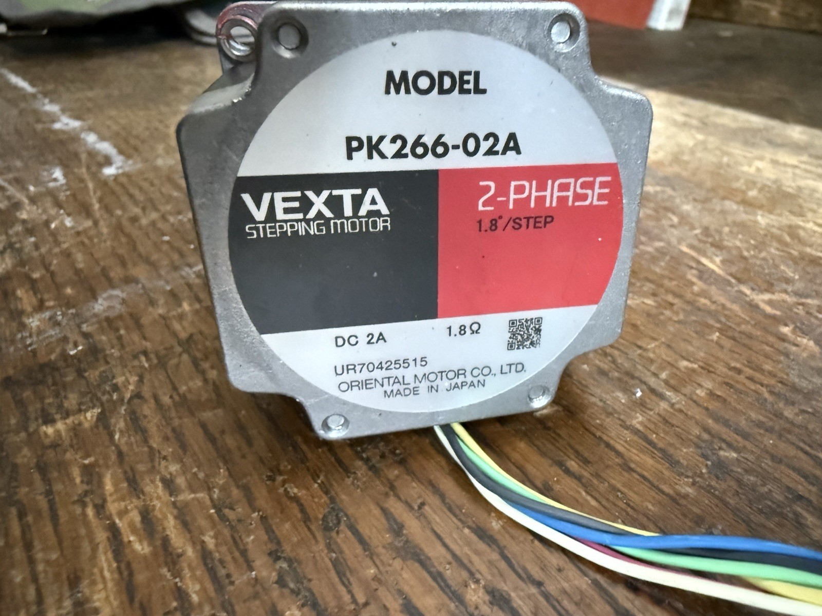 Vexta PK266-02A 2-Phase Stepper Motor 1.8°/Step Oriental Motor Japan