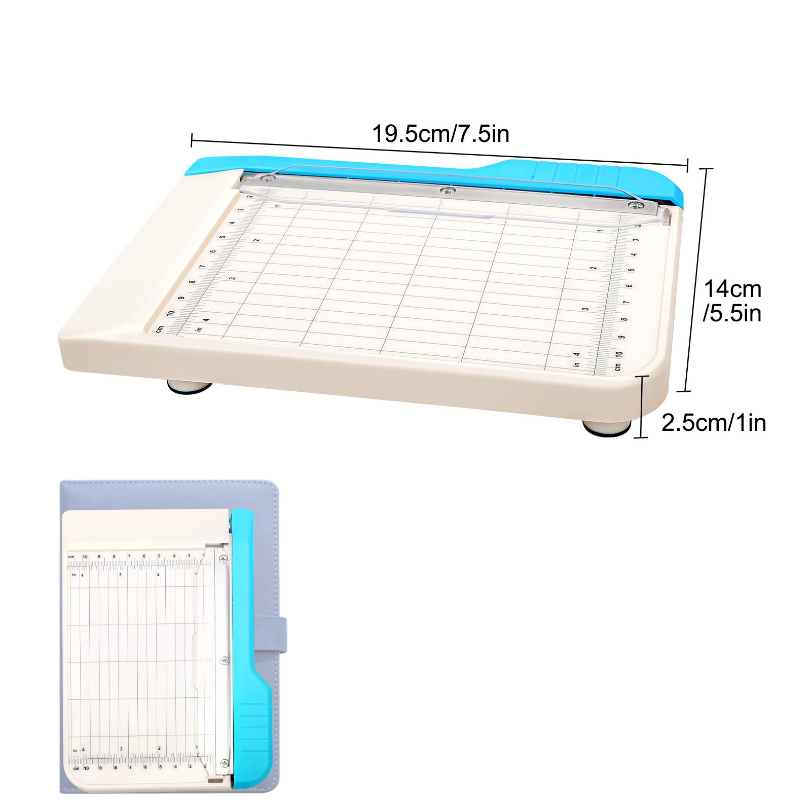 6″ Mini Safe Photo Paper Cutter Portable Nonslip Guillotine Trimmer Journal Card