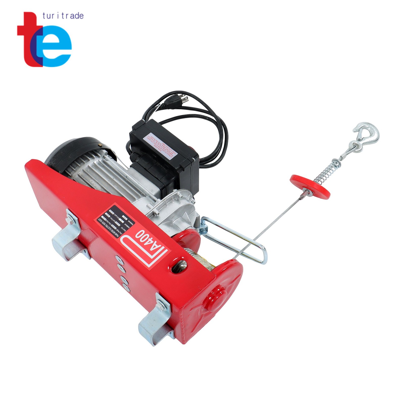880LBS Wireless Remote Control Electric Hoist 110V 980W Maximum Height 40ft