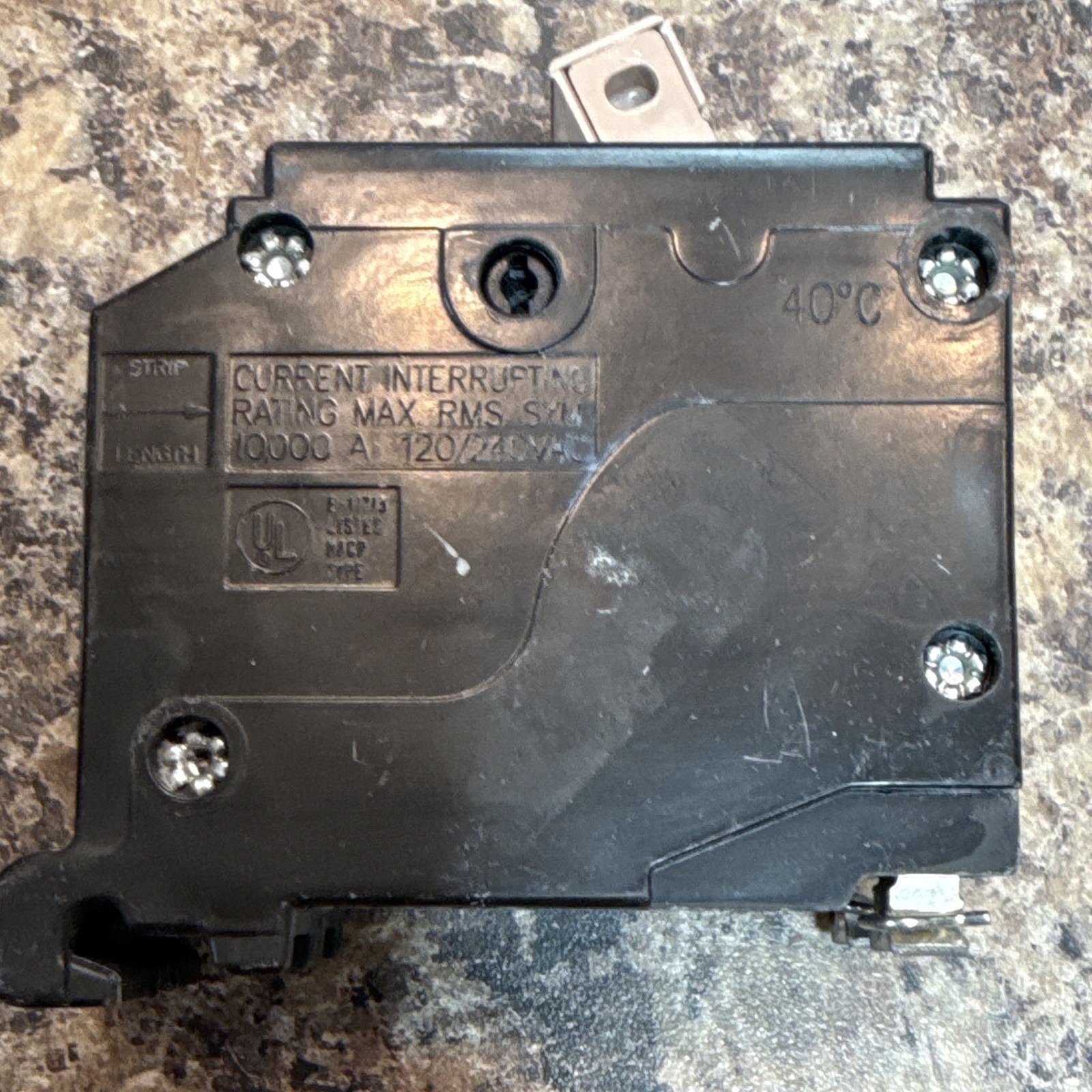2-Pole 30A Plug-In Circuit Breaker 120/240V DPST Trip Indicator Black/Gray